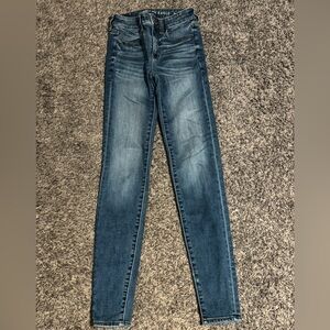 American Eagle Outfitters Dark Blue Skinny Jeans